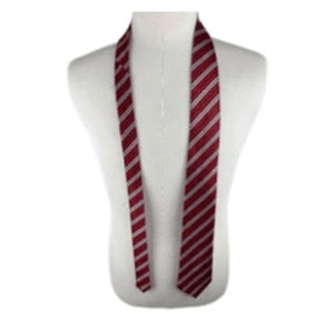 Feraricci men's red and black stripe tie